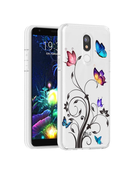 Funda TPU Mariposa para LG K40 / K12 Plus / X4 2019