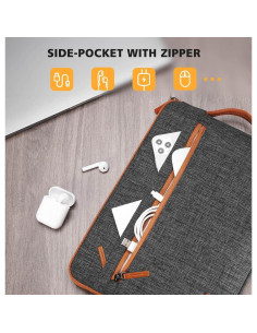 Funda para Laptop KIZUNA 13-13.3" Resistente al Agua Marrón 2