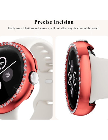 Funda Protectora para Google Pixel Watch 3 45mm Dorado