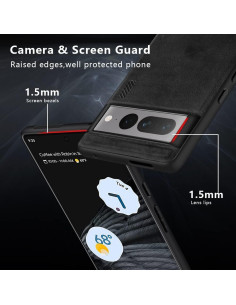 Funda X-level para Google Pixel 7 Pro - Protección delgada negra 2