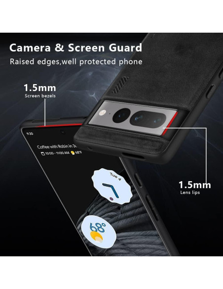 Funda X-level para Google Pixel 7 Pro - Protección delgada negra