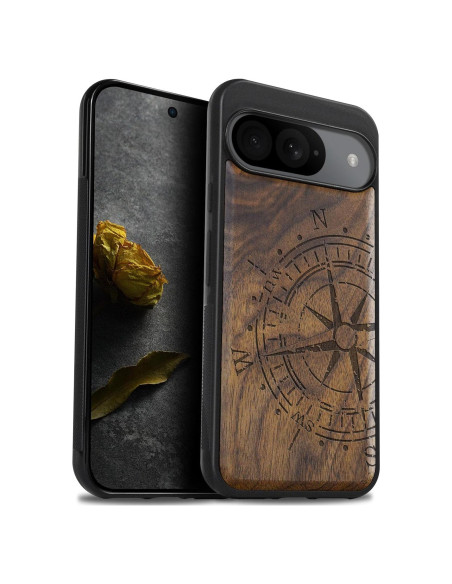 Funda de Madera Carveit para Google Pixel 9 - Antichoque Funda de Madera Carveit para Google Pixel 9 - Antichoque