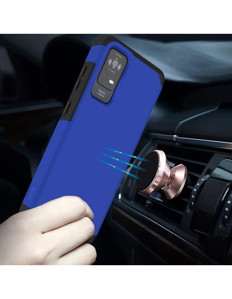 Funda Antigolpes TJS Doble Capa para TCL ION X/V/40 Z - Azul