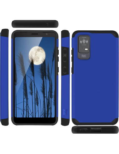 Funda Antigolpes TJS Doble Capa para TCL ION X/V/40 Z - Azul