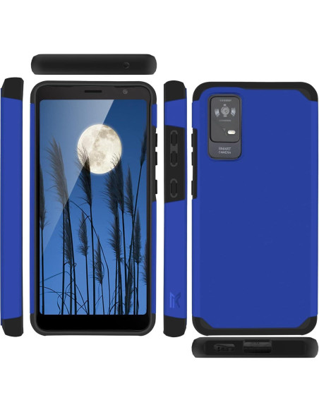 Funda Antigolpes TJS Doble Capa para TCL ION X/V/40 Z - Azul
