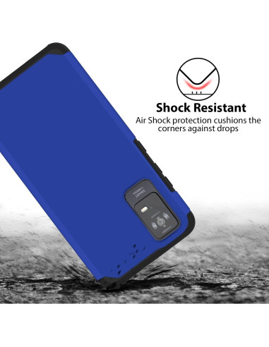 Funda Antigolpes TJS Doble Capa para TCL ION X/V/40 Z - Azul