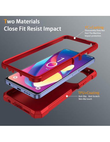 Funda para TCL 60 XE NXTPAPER 5G y TCL 50 XL 5G con vidrio templado