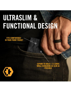 Cartera Ridge Minimalista para Hombres - Bloqueo RFID, Aluminio 2
