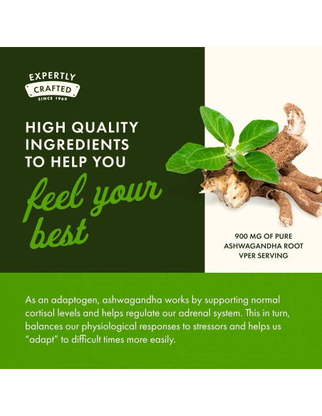 Suplemento de Ashwagandha Swanson 100 cápsulas 450mg Suplemento de Ashwagandha Swanson 100 cápsulas 450mg