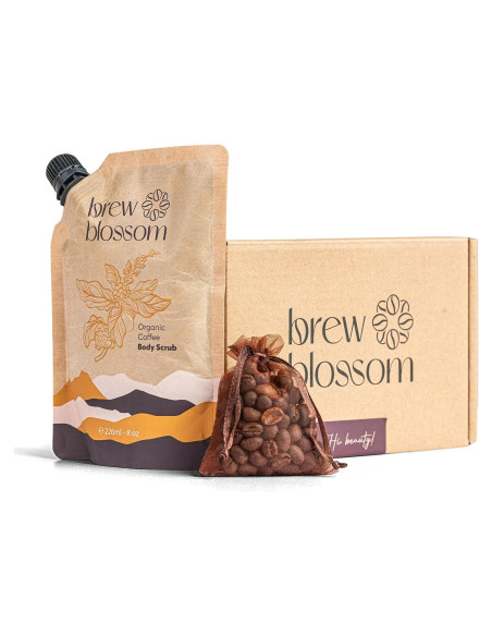 Exfoliante Corporal de Café Orgánico Brew Blossom 227 g - Hidratante