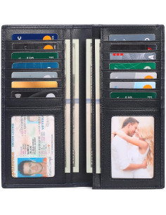 Cartera de Cuero Genuino FALAN MULE para Hombres con Bloqueo RFID 2