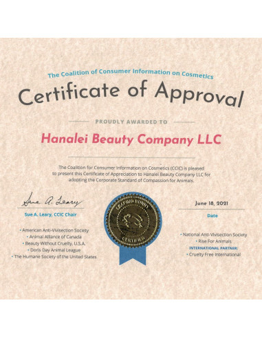 Crema Hidratante en Gel Marino Hanalei 50 ml - Vegana y Libre de Crueldad