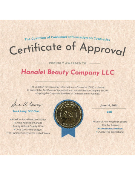 Crema Hidratante en Gel Marino Hanalei 50 ml - Vegana y Libre de Crueldad