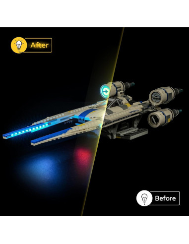 Kit de Luz LED YEABRICKS para 75399 Star Wars U-Wing
