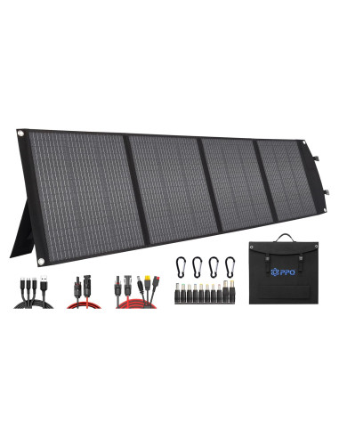 Panel Solar Portátil PPQ 200W 18V/12A Plegable IP67