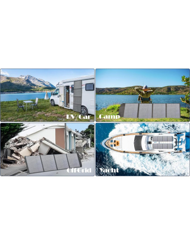 Panel Solar Portátil PPQ 200W 18V/12A Plegable IP67