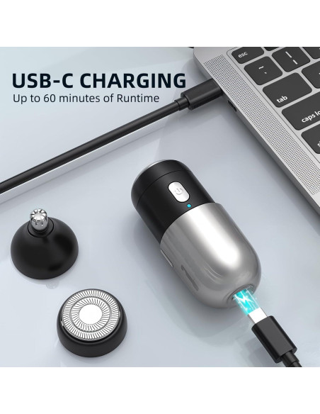 Afeitadora Eléctrica 2 en 1 Nevlive para Vello Facial y Nasal