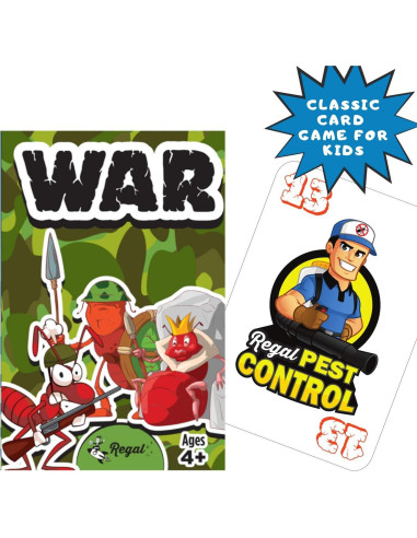 Juego de Cartas de Guerra Regal Games para Niños 4+ - Clásico
