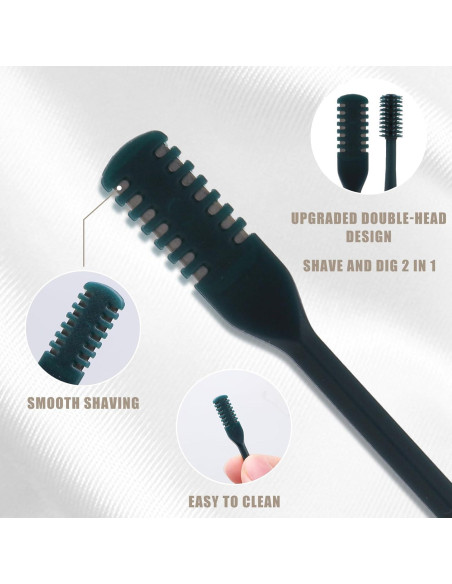 5 Cortadores de Vello Nasal 2-en-1 BOXOB con Estuche