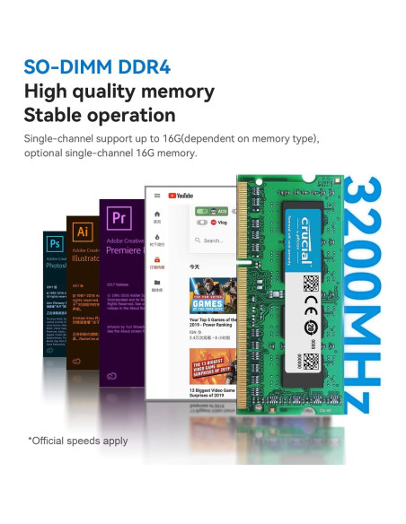 Beelink Mini PC S12, Intel 12 Gen N95, 8GB RAM, 256GB SSD