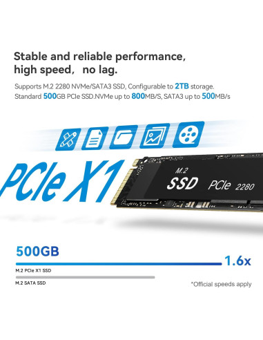 Beelink Mini PC S12, Intel 12 Gen N95, 8GB RAM, 256GB SSD