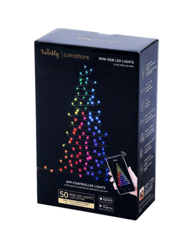 Cadenas de Luces LED RGB Home Heritage 16.3 pies para Interior/Exterior