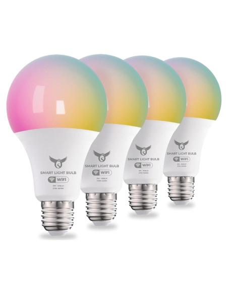 Bombillas Inteligentes Osprey A19 E26 9W RGBWW - Paquete de 4