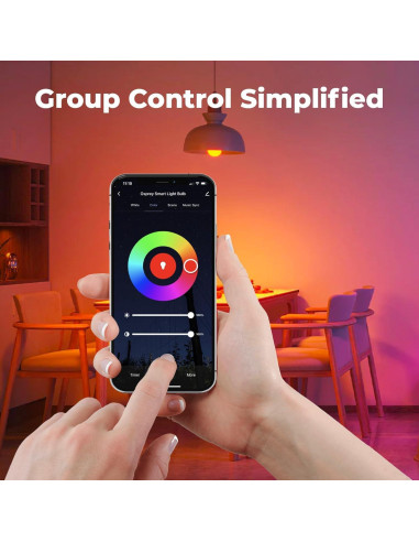 Bombillas Inteligentes Osprey A19 E26 9W RGBWW - Paquete de 4