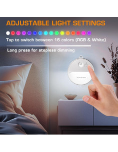 Luz Nocturna LED EverBrite con Sensor de Movimiento RGB - 6 Pzs 2