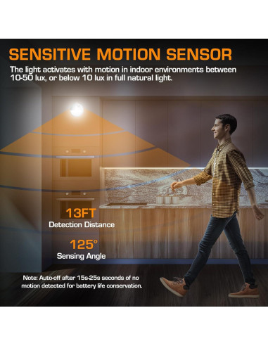 Luz Nocturna LED EverBrite con Sensor de Movimiento RGB - 6 Pzs