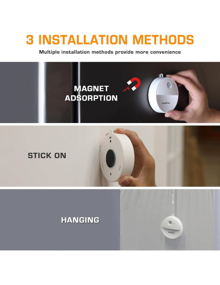 Luz Nocturna LED EverBrite con Sensor de Movimiento RGB - 6 Pzs