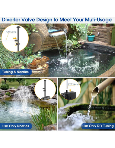 Bomba de Agua Solar POPOSOAP 25W con Batería 2600mAh