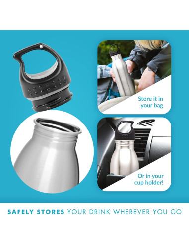 Botella de Agua Acero Inoxidable Simply Green 0.71 L Slim Line