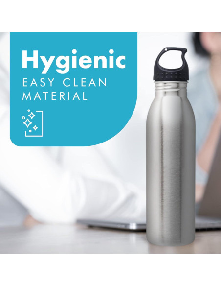 Botella de Agua Acero Inoxidable Simply Green 0.71 L Slim Line