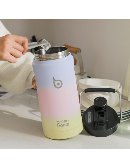 Botella de Agua Aislada 1.81L BOTELLA BOTELLA con Pajilla Botella de Agua Aislada 1.81L BOTELLA BOTELLA con Pajilla