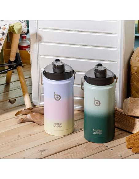 Botella de Agua Aislada 1.81L BOTELLA BOTELLA con Pajilla Botella de Agua Aislada 1.81L BOTELLA BOTELLA con Pajilla