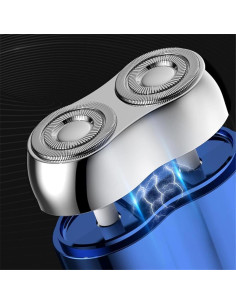 Afeitadora Eléctrica Compacta SHAVEROR Doble Cabezal USB 2
