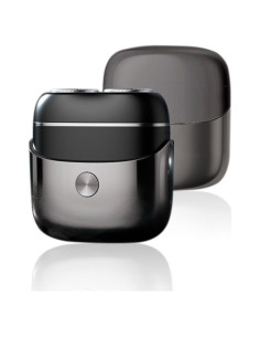 Afeitadora Eléctrica Mini Portátil LAIKME Gris - Doble Cabezal IPX7