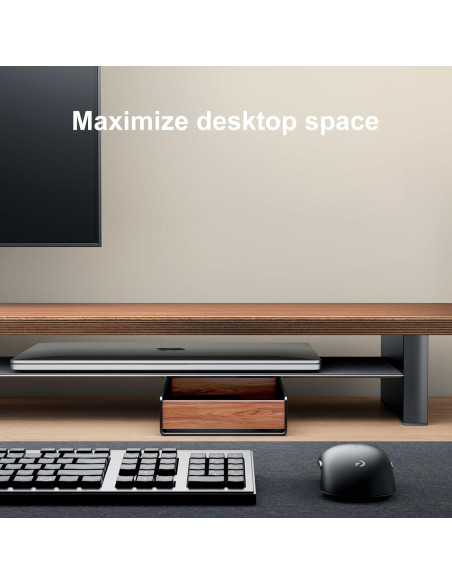 Organizador de Escritorio UPERGO de Madera de Nogal 47x32cm Organizador de Escritorio UPERGO de Madera de Nogal 47x32cm