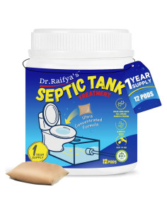 Tratamiento de Tanque Séptico Dr. Raifya - 12 Pods Ultra Concentrados