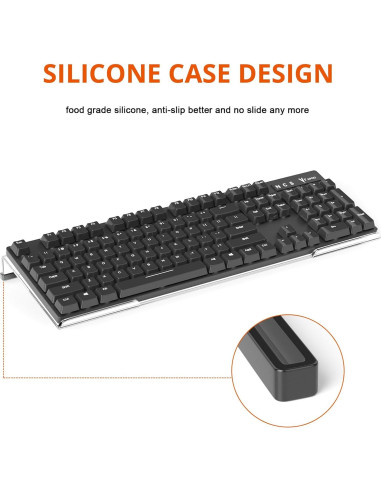 Soporte Elevador Ergonómico para Teclado Richboom Acrílico Transparente