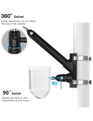 Soporte de Montaje en Poste HOLACA para Ring y Spotlight Cam