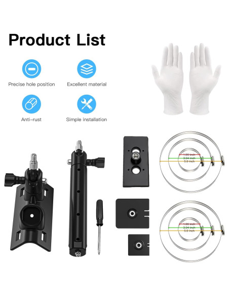 Soporte de Montaje en Poste HOLACA para Ring y Spotlight Cam