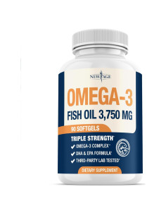Aceite de Pescado Omega 3 New Age 3750 mg EPA DHA 90 Cápsulas