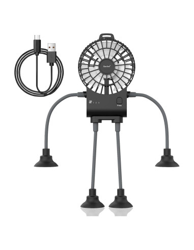 Ventilador de Escritorio Portátil Simfree Negro 3 Velocidades