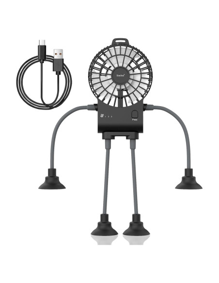 Ventilador de Escritorio Portátil Simfree Negro 3 Velocidades
