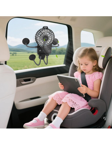 Ventilador de Escritorio Portátil Simfree Negro 3 Velocidades