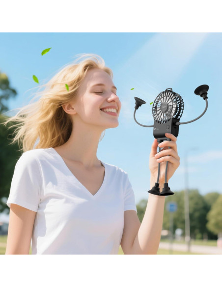 Ventilador de Escritorio Portátil Simfree Negro 3 Velocidades