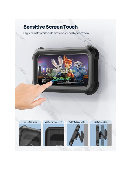 Soporte de Teléfono Impermeable Lamicall para Ducha 4-7"