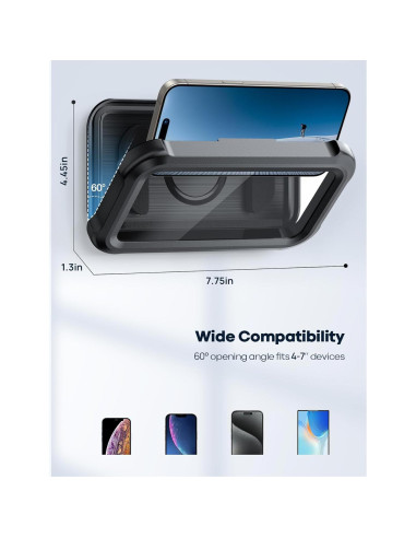 Soporte de Teléfono Impermeable Lamicall para Ducha 4-7"